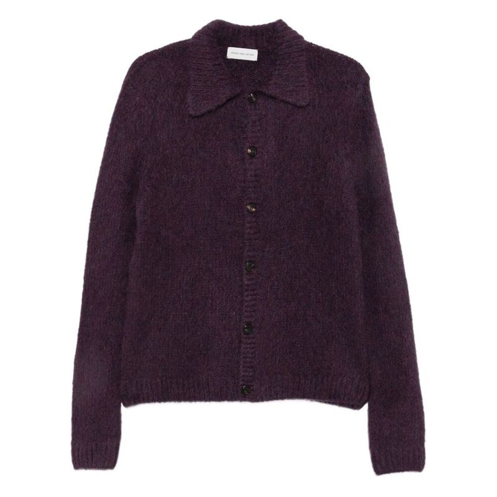 Dries Van Noten Men Cardigan Mora In Misto Lana